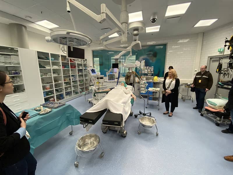 Room in Metropolia simulation hospital