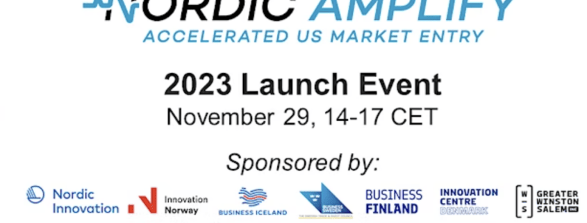 Nordic AMPlify 2023 launch event banner