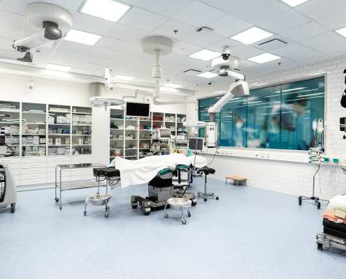 Operating room, simulation hospital, Metropolia University of Applied Sciences