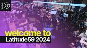 An event banner with a text "Welcome to Latitude59 2024"