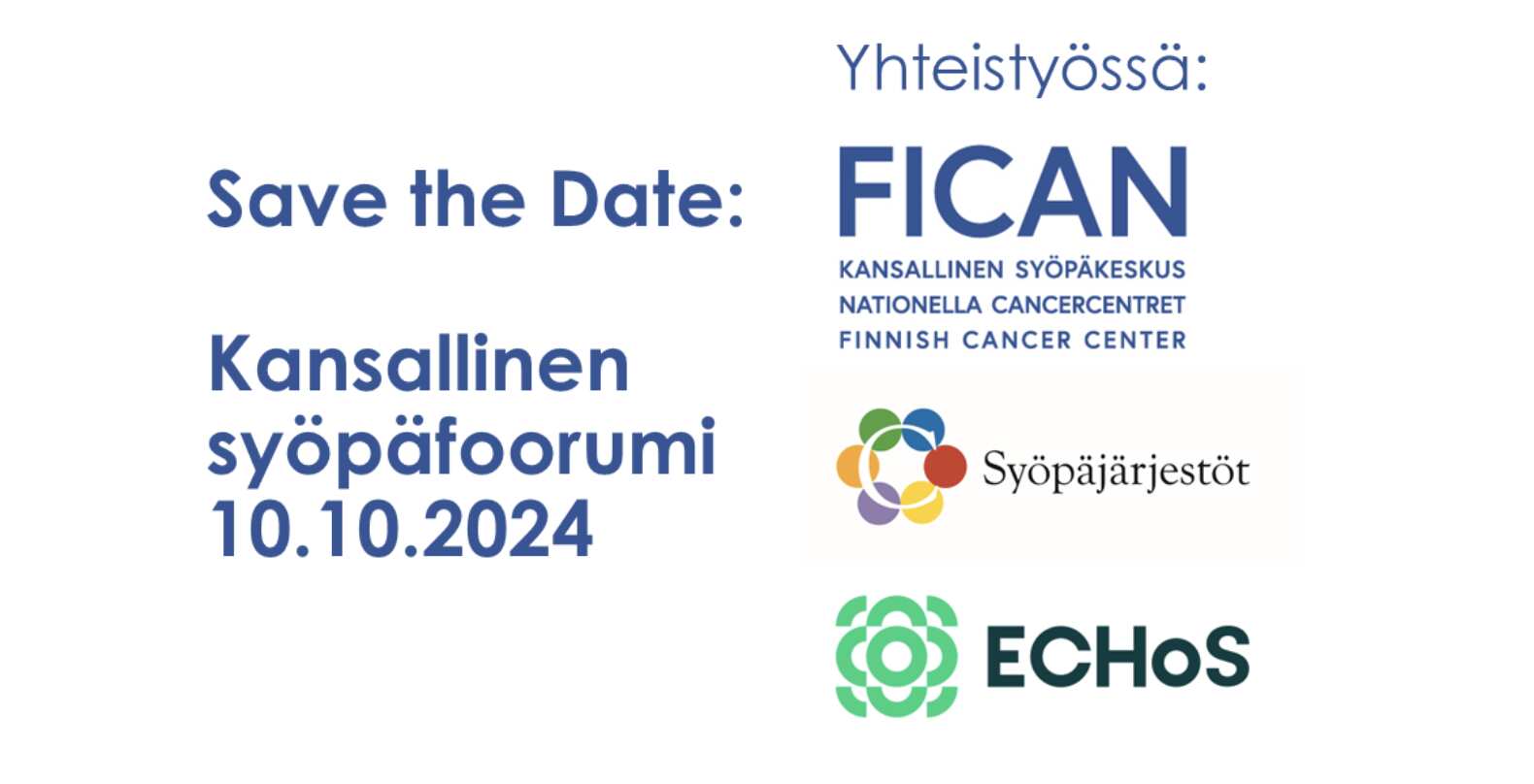 Event banner for Kansallinen syöpäfoorumi