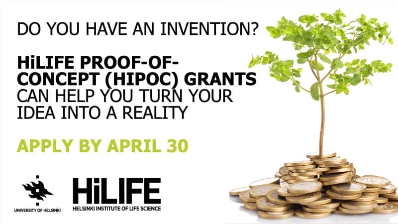 HiLIFE Proof Of Concept grants banner